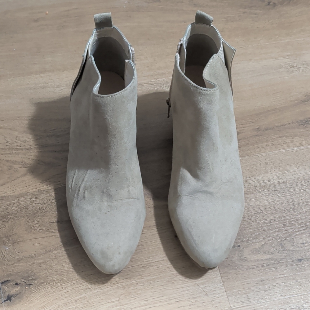 Old Navy Light Beige Ankle Booties